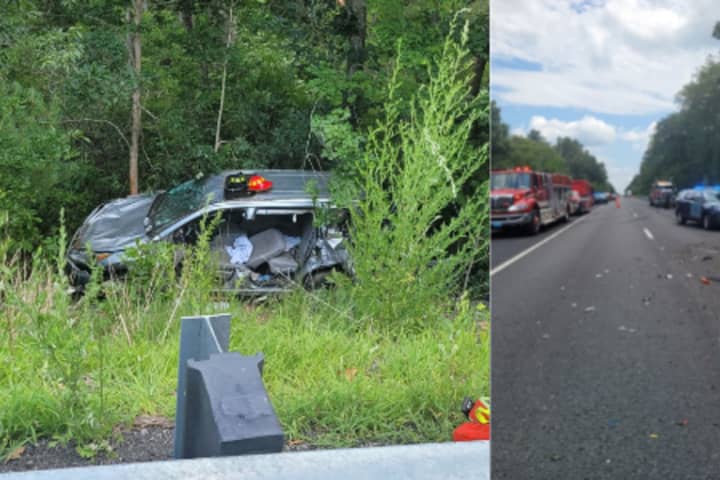 1 Ejected, 1 Pulled From Vehicle In Central Mass Rollover Crash (UPDATE)