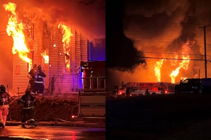No Injuries Reported After 3-Alarm Fire Rips Through Abandoned Oxford Home