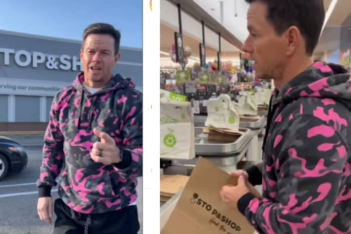 Mark Wahlberg Bags Groceries In Quincy 'Where The Hustle Started'