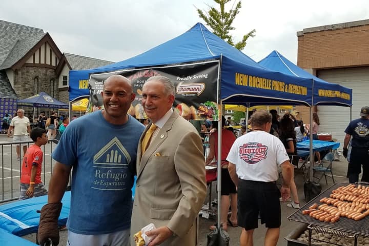 Mariano Rivera Makes Surprise Appearance At New Rochelle National Night Out