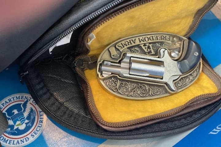 It's The Old Gun In The Belt Buckle Trick: Ridgefield Park Man Nabbed At Newark Airport