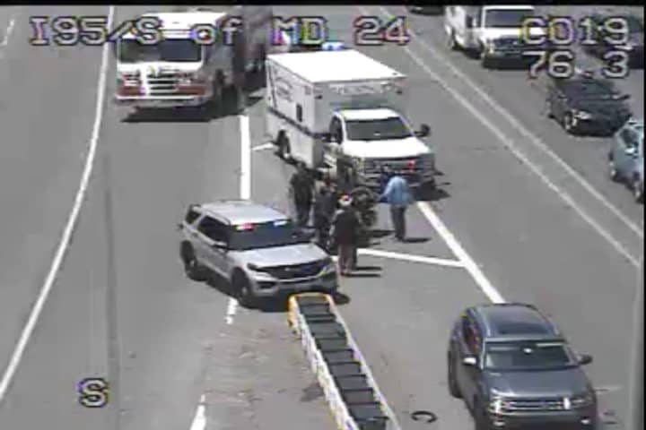 Motorcyclist Injured In I-95 Crash; Lanes, Ramp Blocked In Harford County (DEVELOPING)