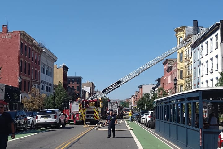 Six Firefighters Hospitalized In Hoboken Blaze Amid Scorching Temps (PHOTOS)