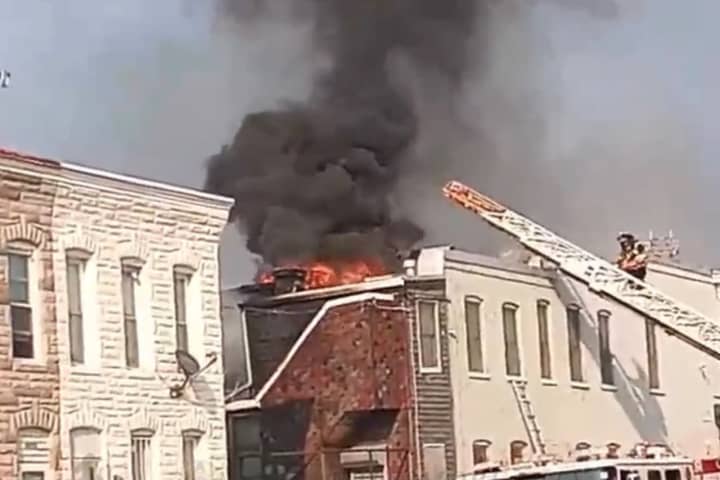 Fire Rips Through Multiple Row Homes In Baltimore