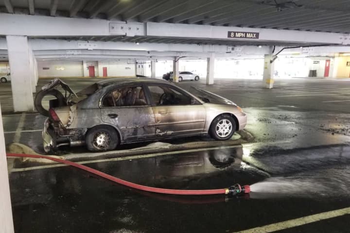 'Well Involved Fire' Destroys Car Parked In Maryland Mall Parking Garage