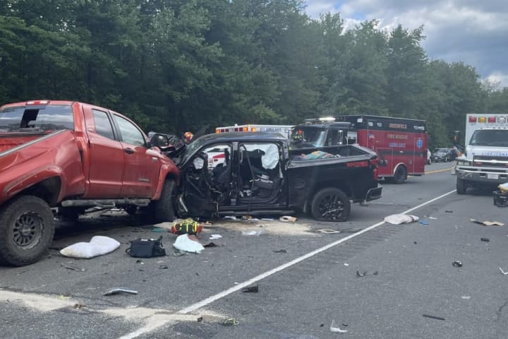 Western Mass Road Closed After Head-On Collision; 1 Person Seriously Injured