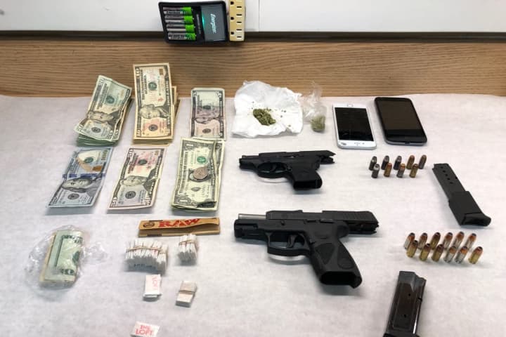 Heroin, Guns, Cash Seized In Trumbull Traffic Stop
