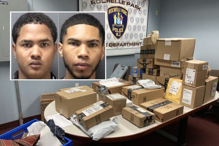 IT'S OVER: Rochelle Park Detectives Nab Accused Porch Pirates, Recover 32 Packages From Pickup