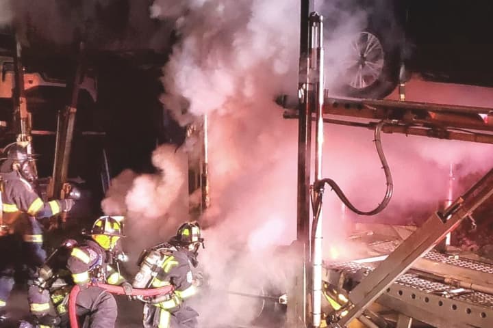 Car Carrier Fire Closes Route 17 Stretch