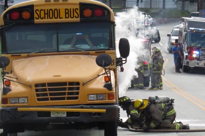 No Injuries In Hawthorne School Bus Fire