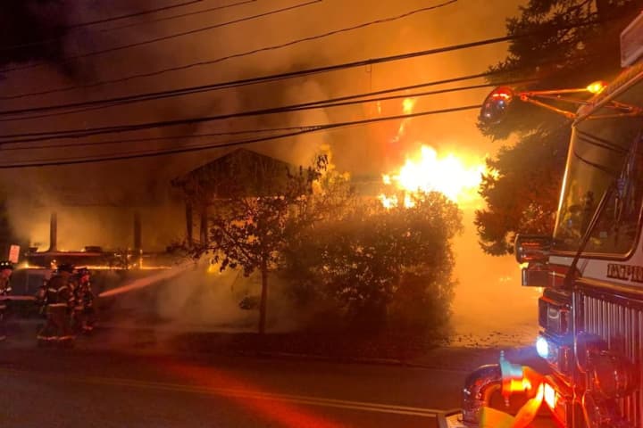 Five Found Dead After Massive Long Island House Fire Breaks Out