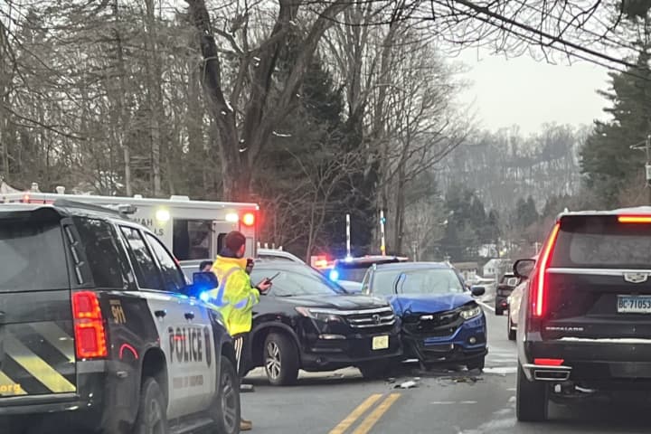 Person Taken To Hospital After Morning Crash At Busy Bedford Intersection