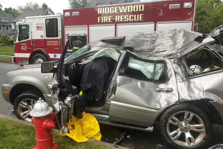 Driver Hospitalized In Ridgewood Crash