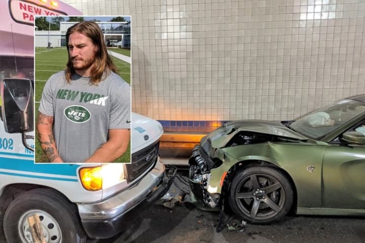 NY Jets Player Crashes Wrong-Way Car Into Jitney In Lincoln Tunnel