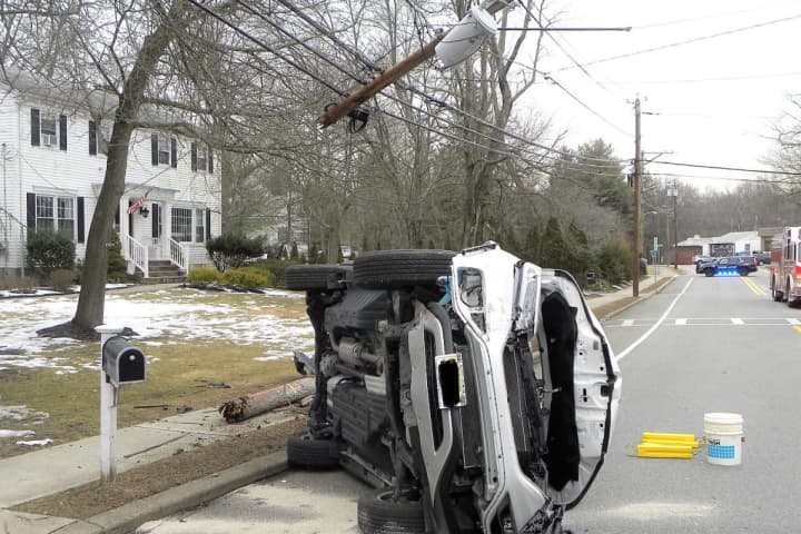 Teen Driver Gets Summons In Crash That Split River Vale Utility Pole, KO'd Area Power
