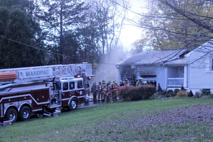 Six Departments Battle House Fire In Mahopac