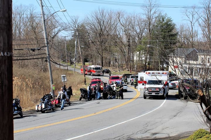 Motorcyclist Rushed To Hospital After Crash Near Market In Mahopac