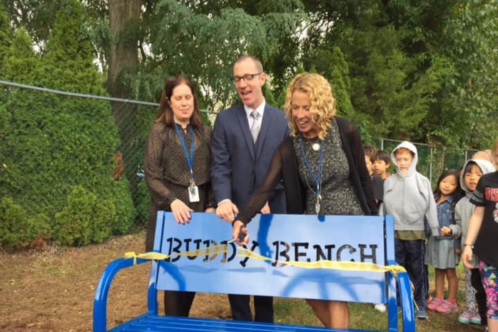 Fair Lawn School Adds 'Buddy Bench' To Playground