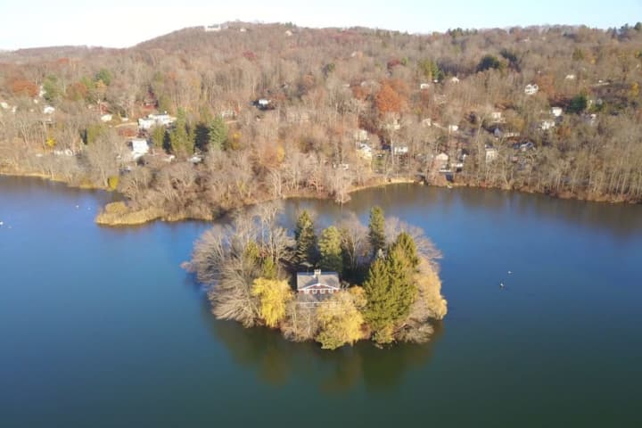 One of the more unique waterfront homes on the market, One Willow Island, a