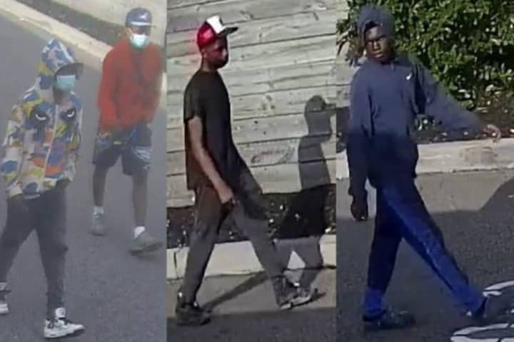 Know Them? Four Wanted For Setting Fire To Vehicles In Parking Lot Of Store In Valley Stream