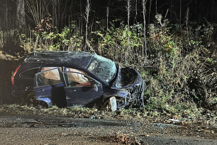 Wreck Sends Driver To Hospital, Telephone Pole Crashing Down In Western Mass: Police