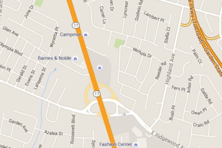 Ridgewood Avenue Ramp From Route 17 Closed