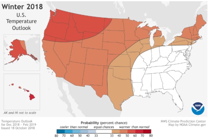 National Weather Service's Winter Outlook Cites El Niño Factor: Here's What It Means For Us