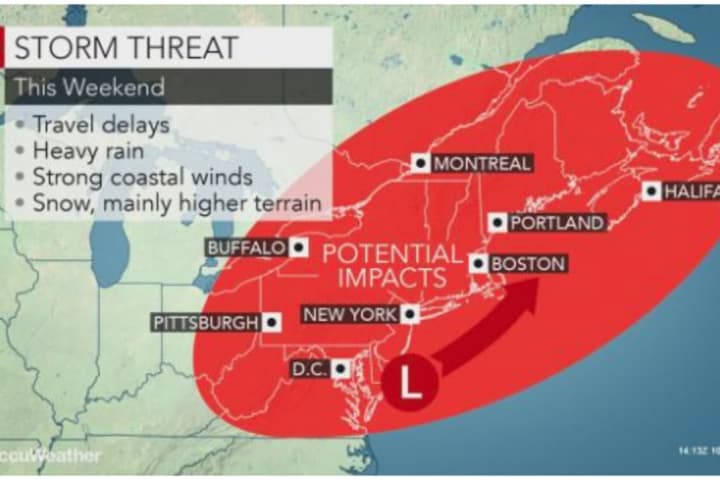 Powerful Nor'easter Will Bring Soaking Rain, Gusty Winds, Snow To Parts Of Area