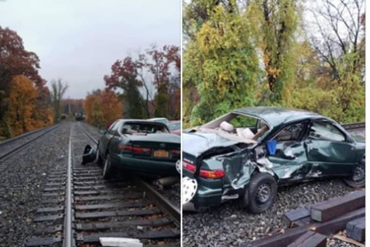 Man Injured After Train Hits Car In Area