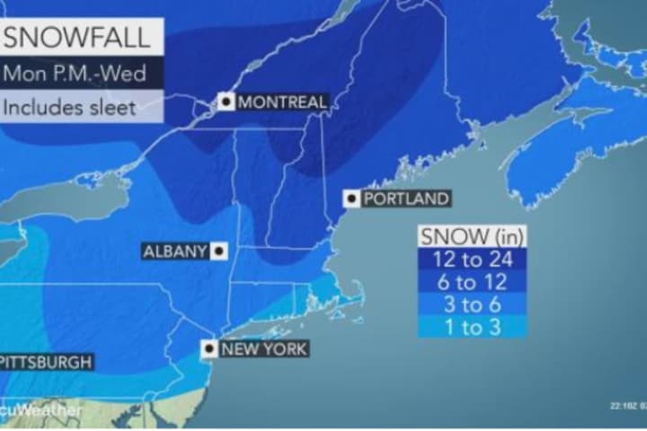 New Projected Snowfall Totals Released For Storm That Will Sweep Through Morris County