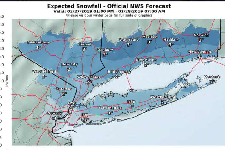Eye On The Storm: Here's How Much Snowfall To Expect