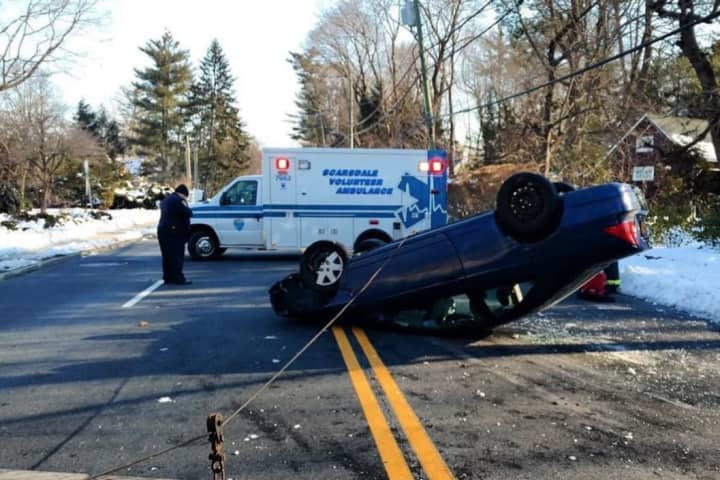 Driver From Mount Vernon Attempting To Avoid SUV Crashes Into Stone Wall