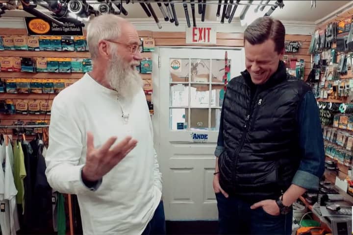 Letterman, Geist Meet For Some Fly Fishing In Cross River On 'Today' Show