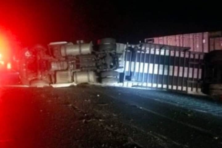 I-84 Reopens After Rollover Tractor-Trailer Crash In Dutchess