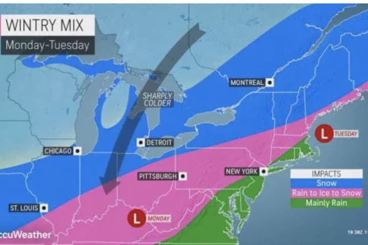 New Storm Now Likely To Bring Wintry Mix To Area
