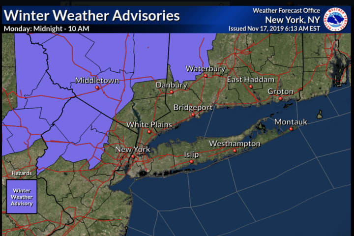 Nor'easter Nears: Winter Weather Advisory Issued For Parts Of Area