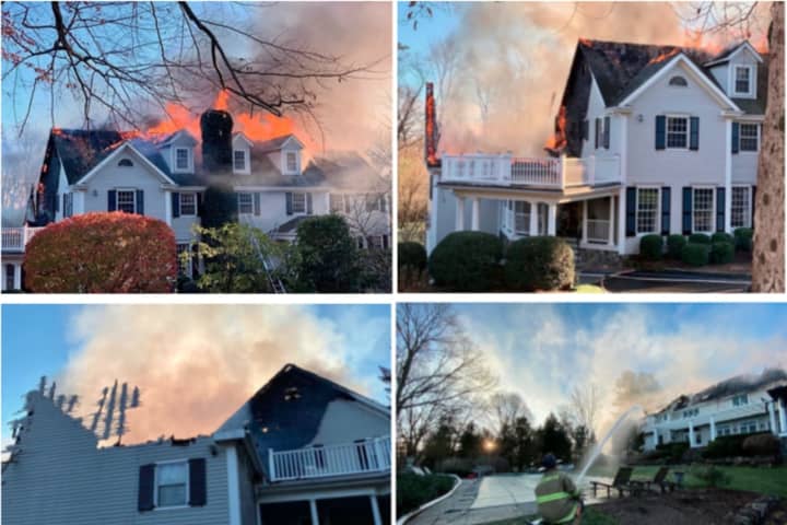 Photos: Fire Destroys New Canaan Home