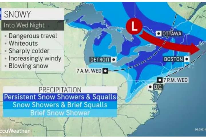 Snow Squalls Could Cause Hazardous Travel Conditions, National Weather Service Warns