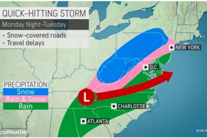 Quick-Moving Storm Will Bring Snow, Wintry Mix To Region
