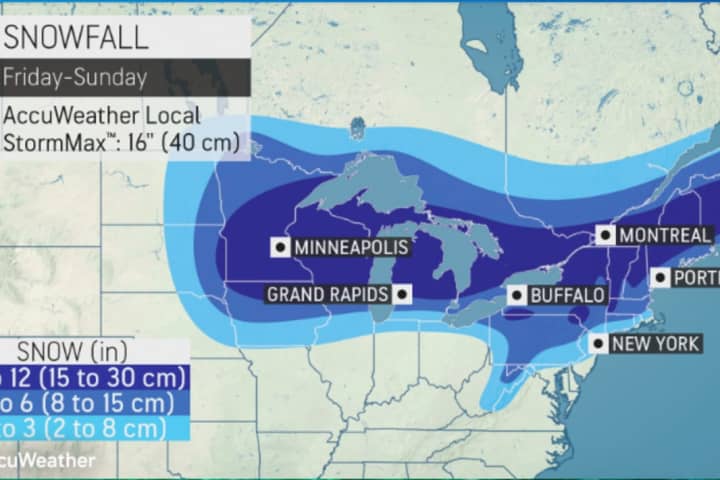 Projected Snowfall Totals Released For First Potential Snowstorm Of New Year