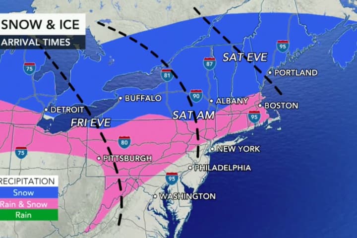 Here's When Storm System Will Bring Mix Of Snow, Ice, Rain To Region