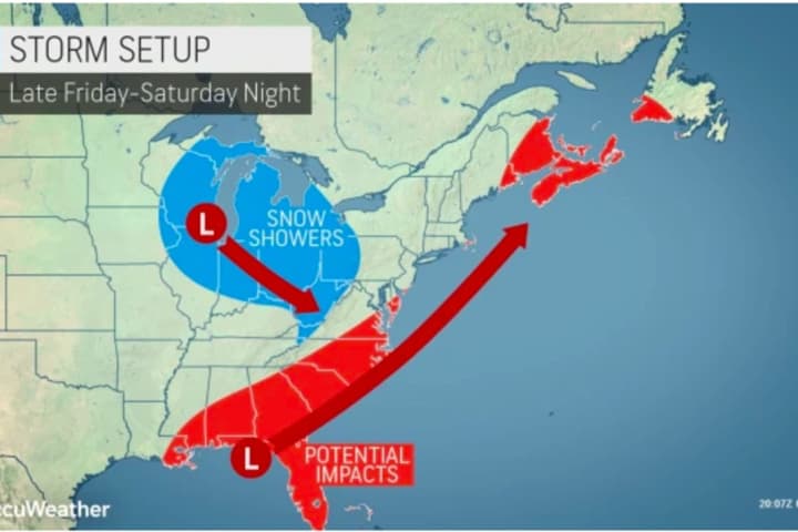 Storm Track: Here's Latest Projected Path, Timing For Weekend System