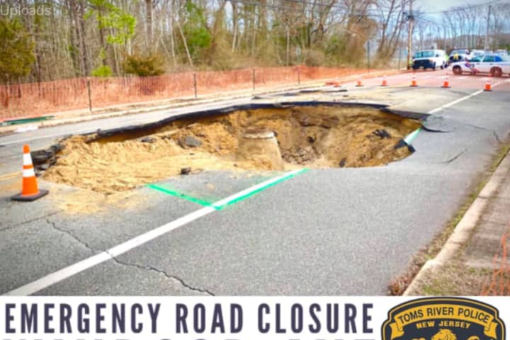 SINKHOLE: Roadway Closed In Toms River