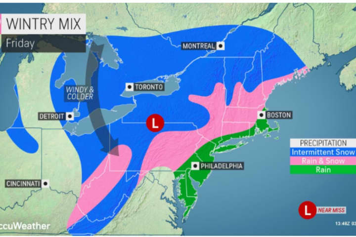 Here's Latest On Storm System That Will Bring Mix Of Snow, Rain To Region