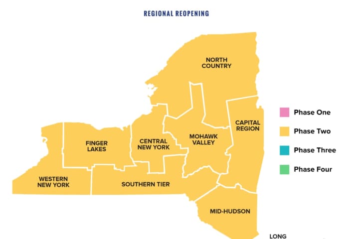 COVID-19: Some NY Regions Expect Move To Third Of Four-Phase Reopening Process This Week