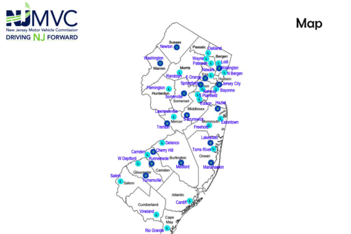 Town By Town Guide To The MVC: Here's Which NJ Agency To Visit For Every Transaction