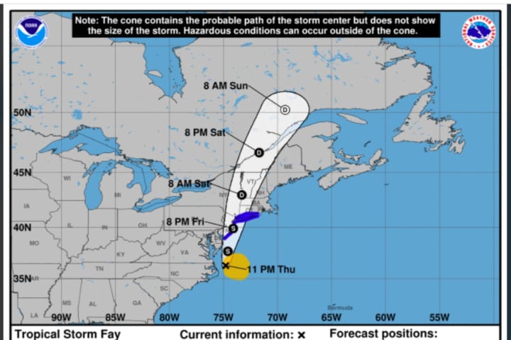 Severe Weather Alert: Here's When To Expect The Worst As Tropical Storm Fay Closes In On Area