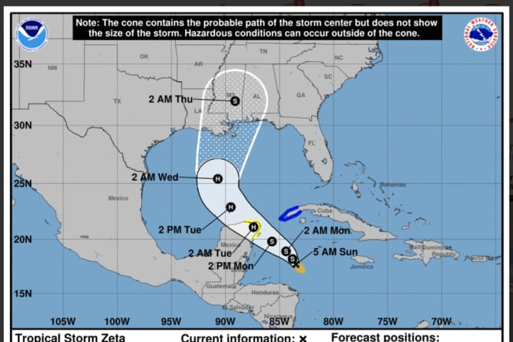 New Tropical Storm Zeta Expected To Become Hurricane In Days: Latest Projected Path