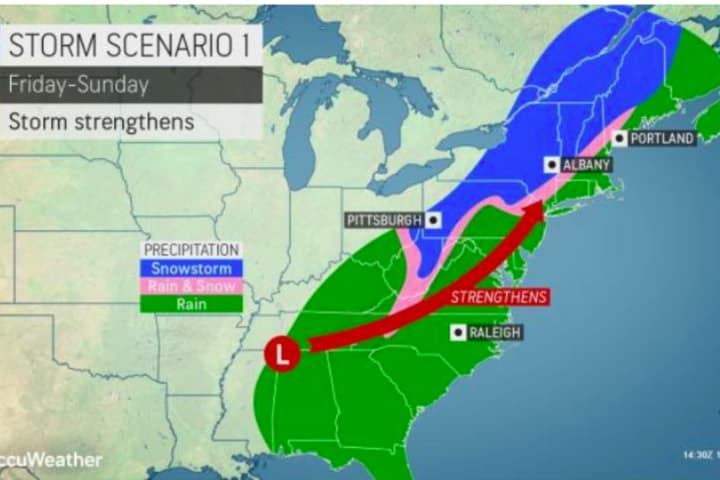 New Potent Storm System Will Bring Rain Throughout Area, Snow To Parts Of Region
