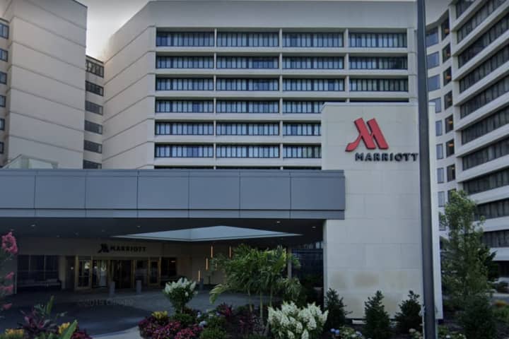 Fire Breaks Out At Marriott Hotel On Long Island